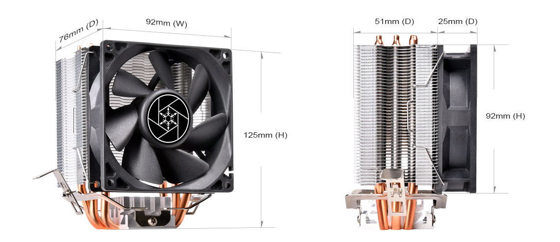SilverStone KR02 Universal Intel/AMD CPU Cooler (SST-KR02)