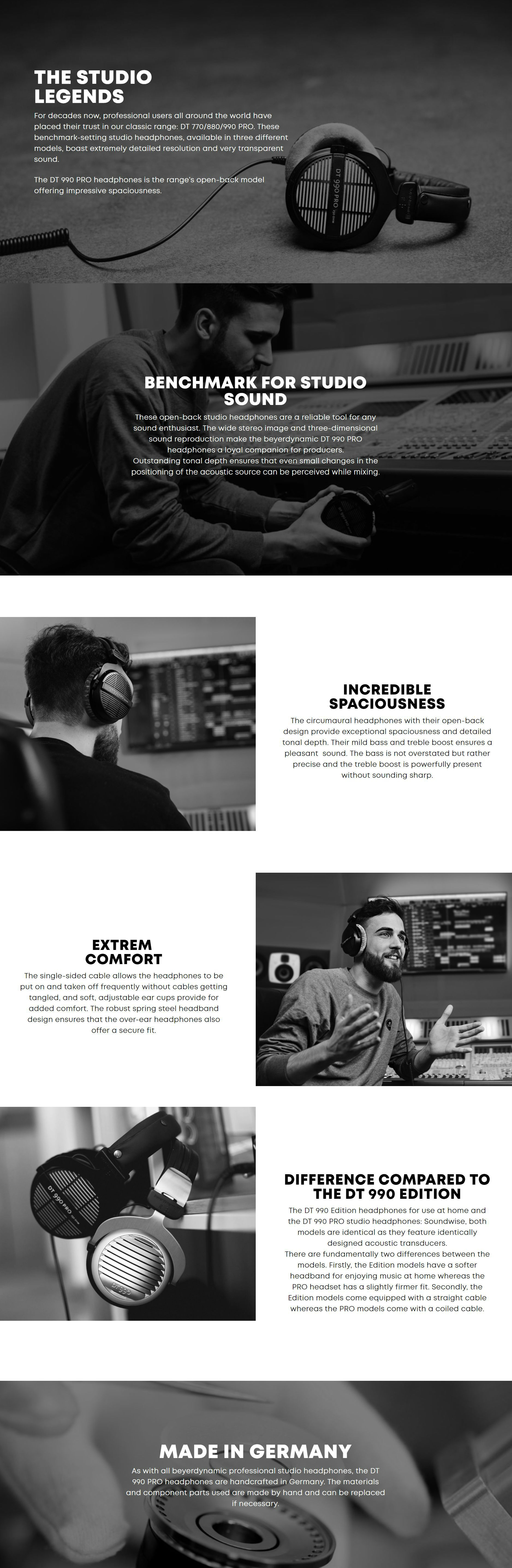 Beyerdynamic DT990 Pro Open Reference Studio Headphones 250 Ohm (BD459038)