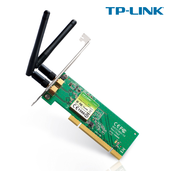 TP-LINK 300Mbps 2.4GHz 802.11n/g/b Wireless N PCI Adapter with 2 Detachable RP-SMA (TL-WN851ND)