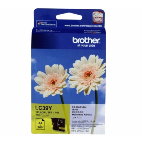 Brother Genuine Yellow Ink Cartridge (LC-39Y)
