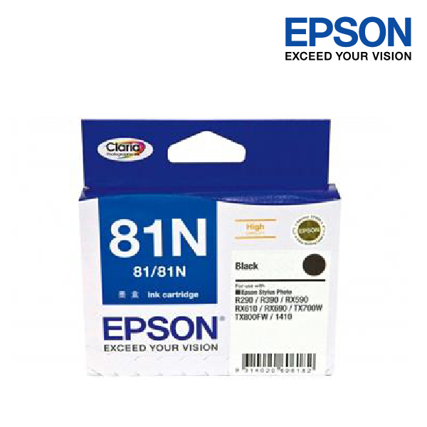 Epson Black Ink Cartridge T111192 for R290/R390/RX610/RX690