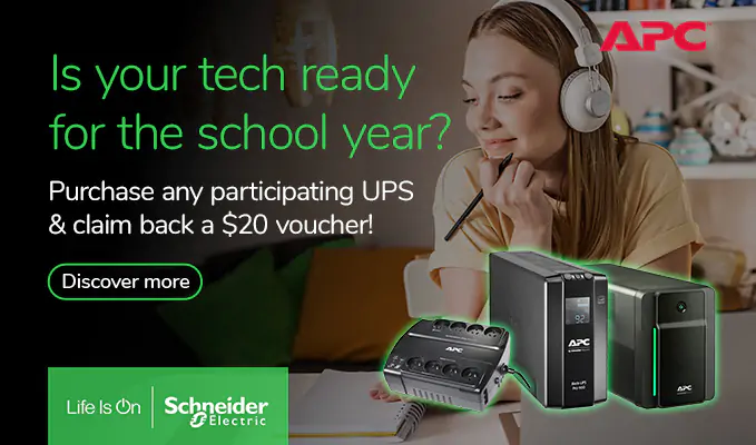 Purchase Any Participating APC UPS & Claim Back a $20 Voucher.