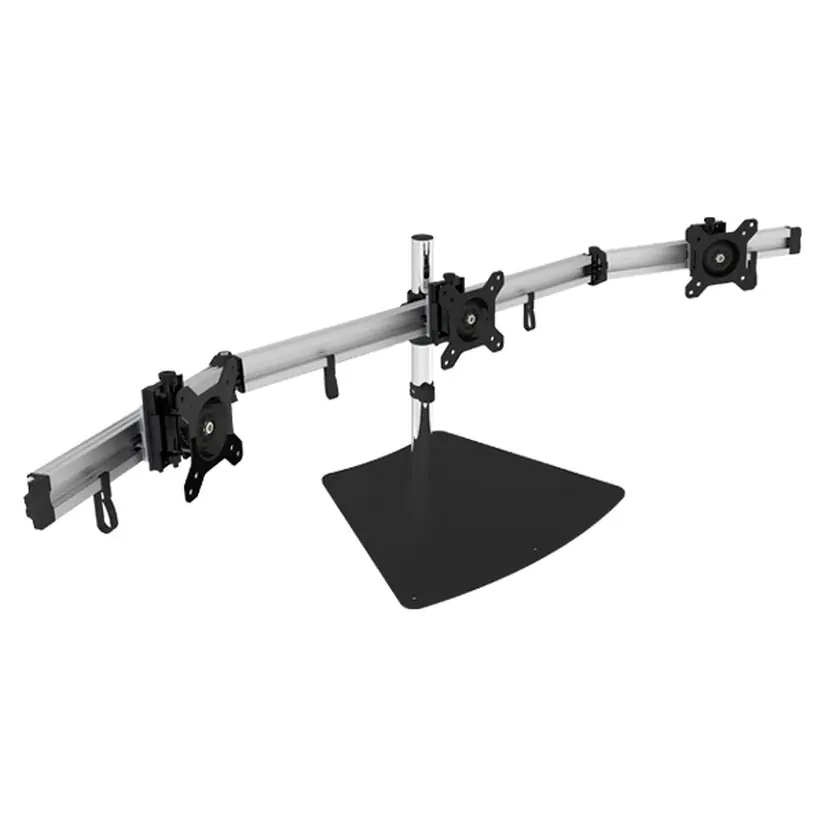 VisionMount VM-MP230ST-EX Free Standing Aluminium Three LCD Monitor Support up to 24"