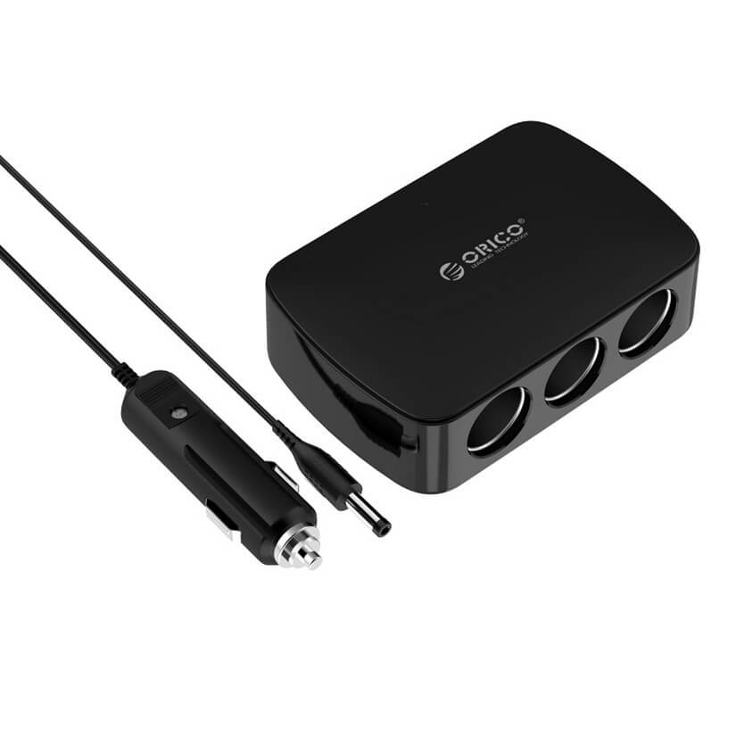 4 Port USB HUB in Car with 3 Cigarette Lighter Ports Orico