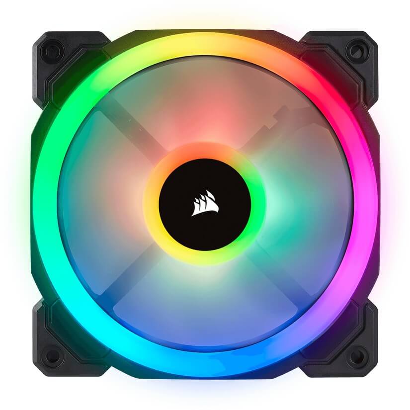 Corsair LL120 Dual Light Loop, Single 120mm RGB LED PWM Fan (CO-9050071-WW)