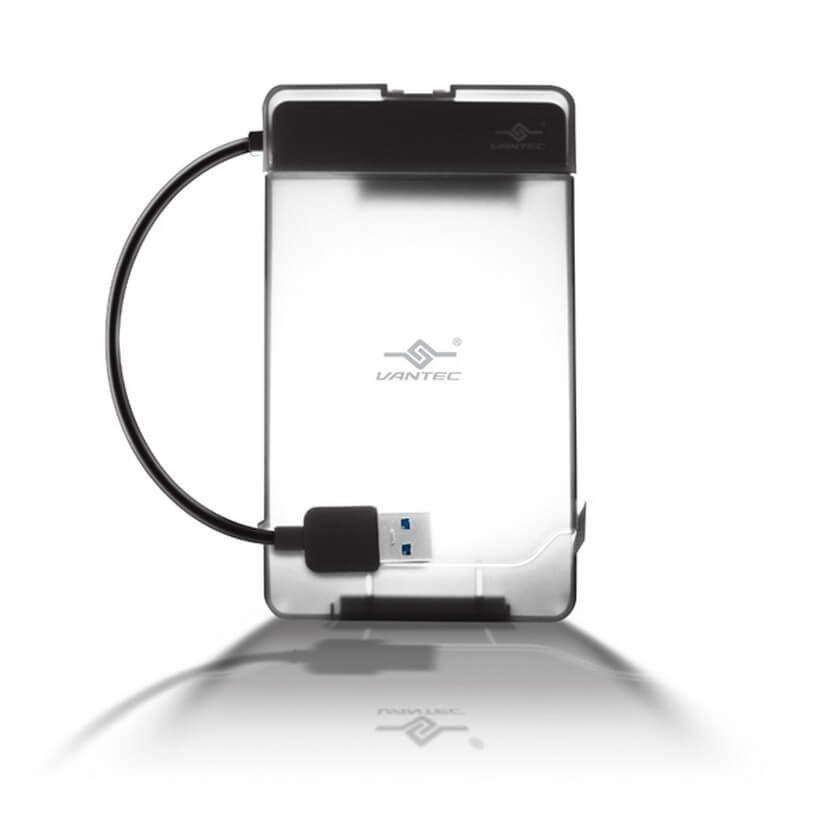 Vantec 2.5" SSD/HDD Protective Case SATA 6GB/s to USB 3.0 Toolless Plastic
