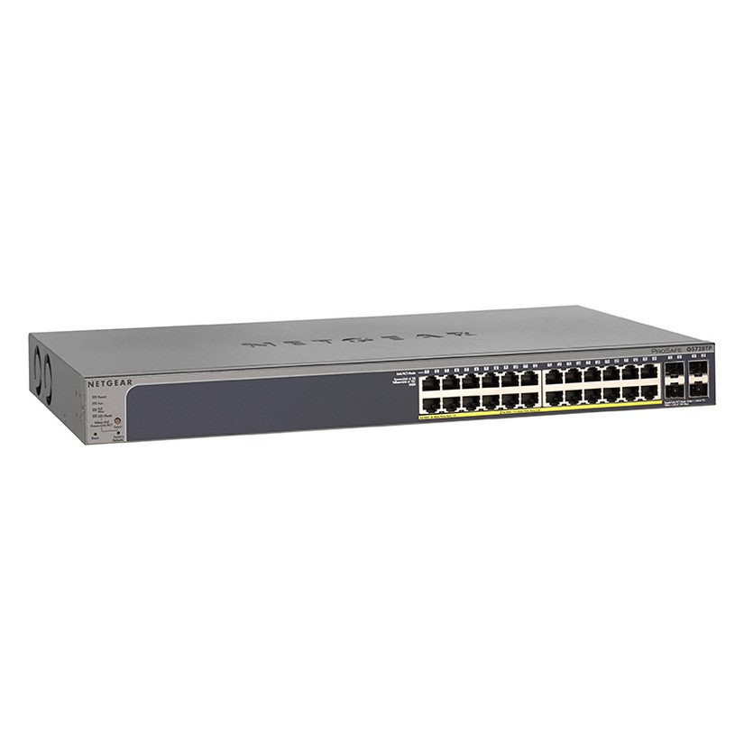 Netgear GS728TP ProSAFE 24-port Gigabit Smart Switch with PoE and 4 SFP Ports