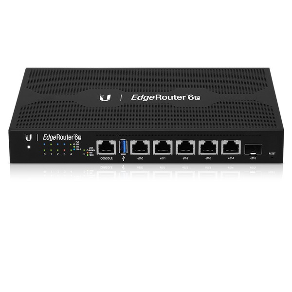 Ubiquiti EdgeRouter 6-Port Gigabit Router with 1 SFP Port (ER-6P)