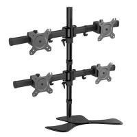 Vision Mounts Free Standing Four LCD Monitors Support up to 27in Tilt -15/+15° Rotate (VM-LCD-MP340S)