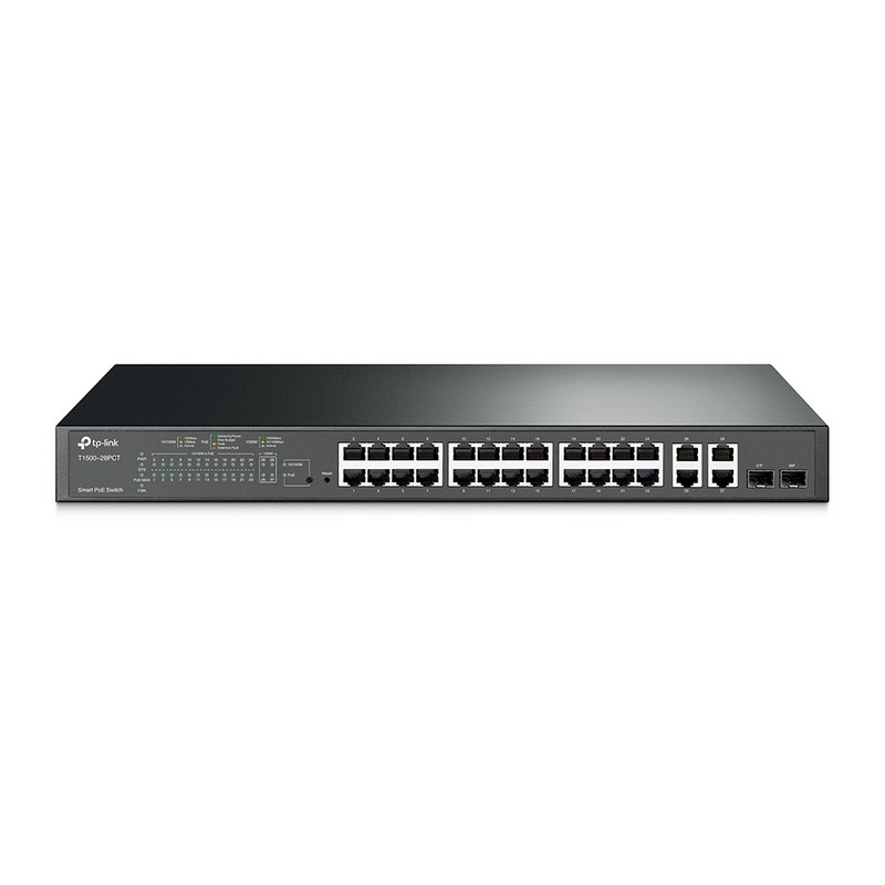 TP-link 24-Port 10/100Mbps 4-Port Gigabit Smart PoE+ Switch (TL-SL2428P)