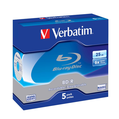 Verbatim Blu-Ray BD-R 25Gb 5pk 6X