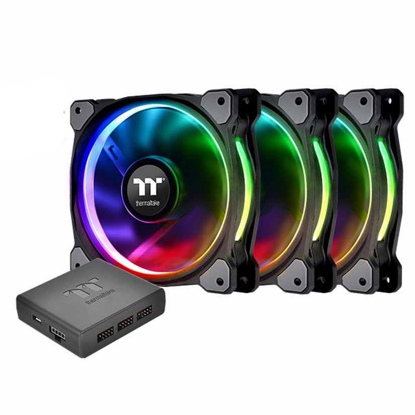 Thermaltake Riing Plus 12RGB Radiator Fan TT Premium Ed 3 Pack/Fan/12025/PWM (CL-F053-PL12SW-A)