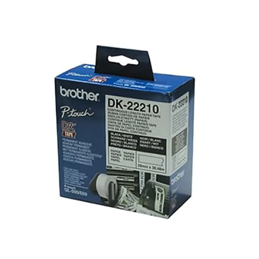 Brother White Continuous Paper Roll 29mmx30.48mm (DK-22210)