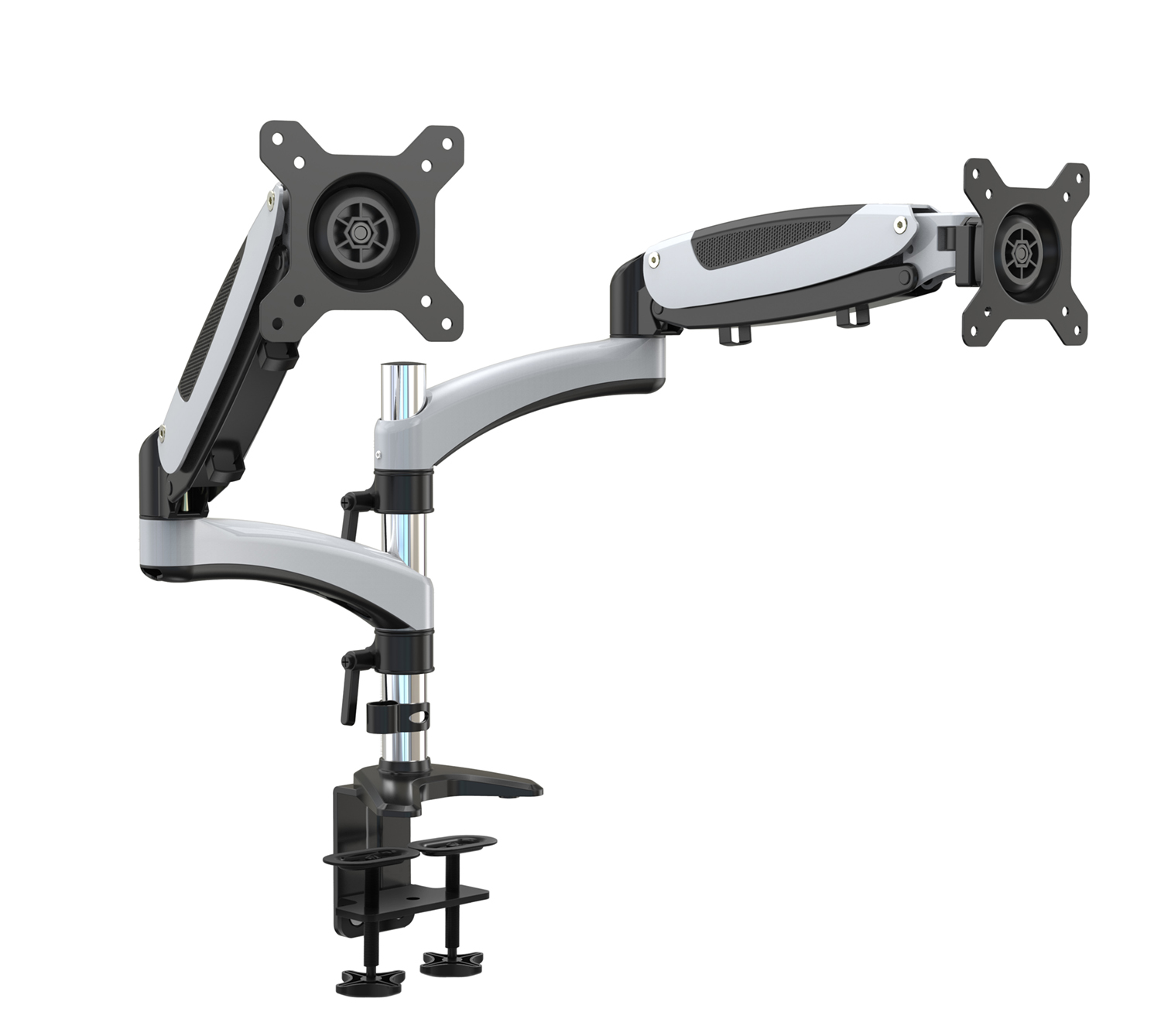 VisionMount VM-GM124XD Gas Spring Aluminium Dual LCD Monitor Arm 34"