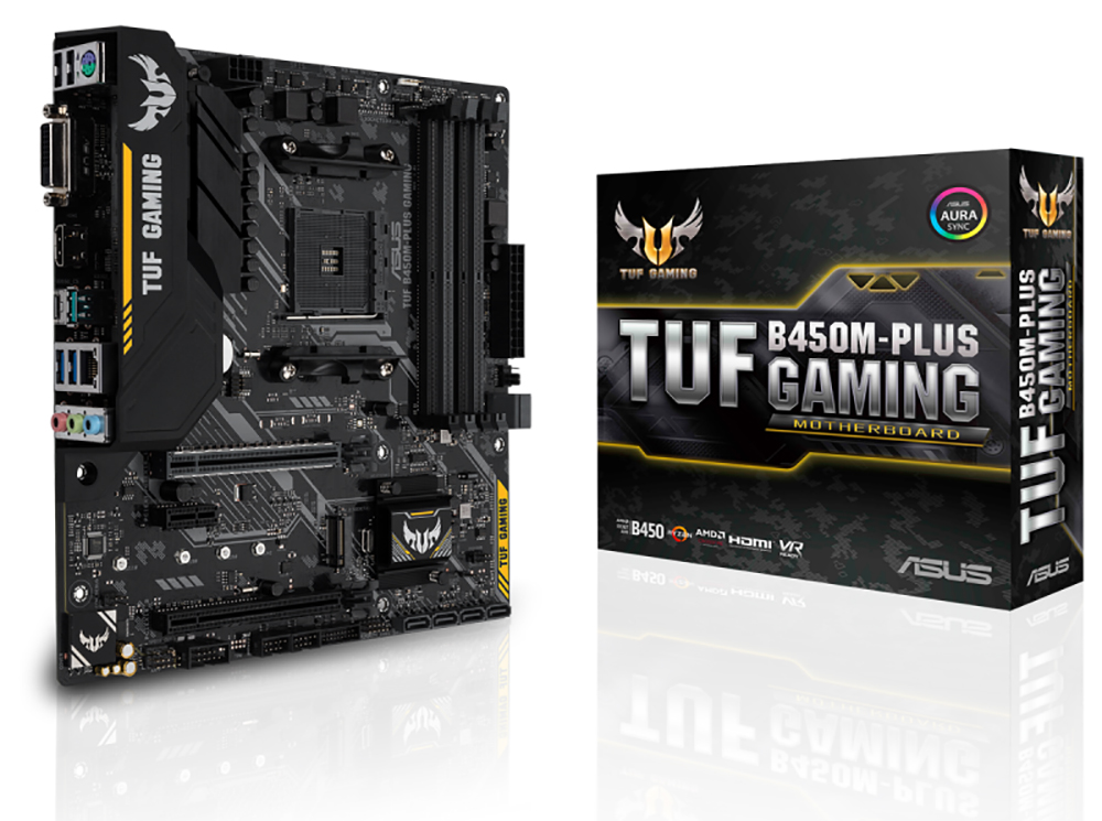 Asus TUF B450M-PLUS Gaming AM4 mATX Motherboard (TUF B450M-PLUS GAMING)