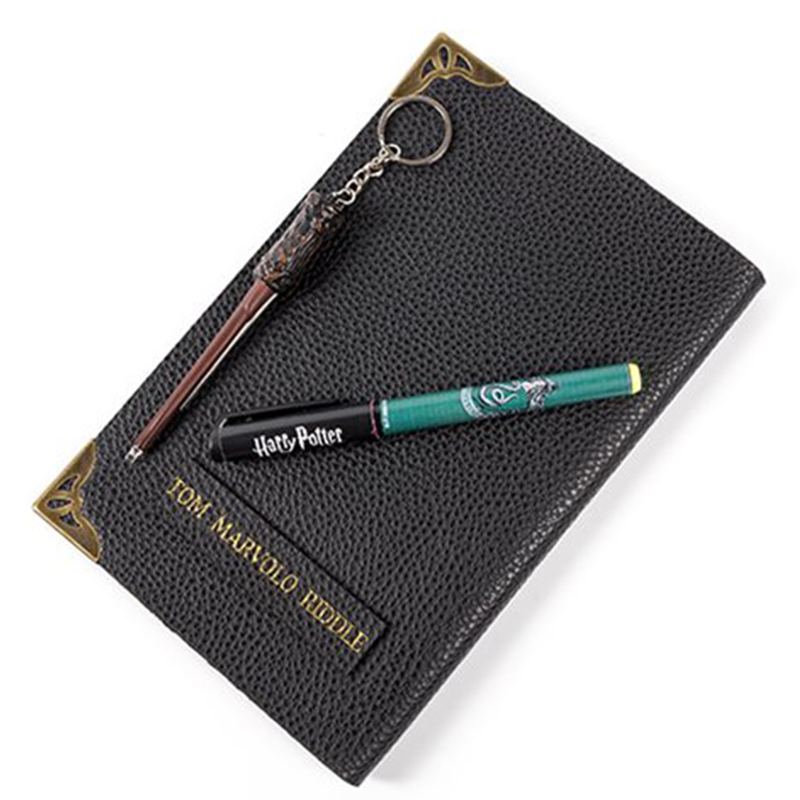 Harry Potter - Tom Riddle's Diary Notebook with Invisible Ink Pen & Wand