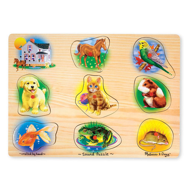 Melissa & Doug Pets Sound Puzzle - 8pc