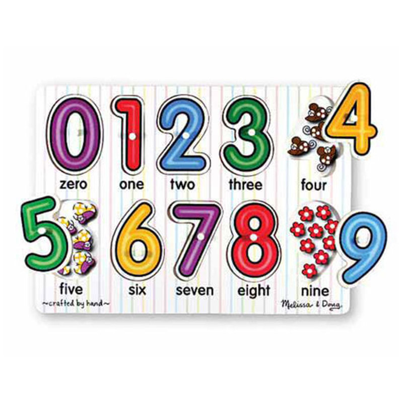 Melissa & Doug Numbers Peg Puzzle