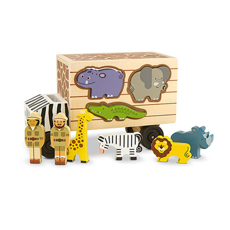 Melissa & Doug Animal Rescue Shape Sorting truck