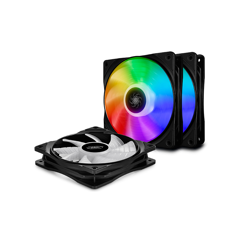 Deepcool CF 120mm RGB PWM Fan - 3 Pack (DP-FA-RGB-CF120-3)