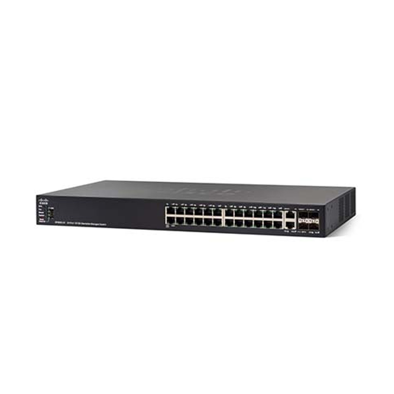 Cisco SG550X-24P 24-port Gigabit PoE Stackable Switch (SG550X-24P-K9-AU)