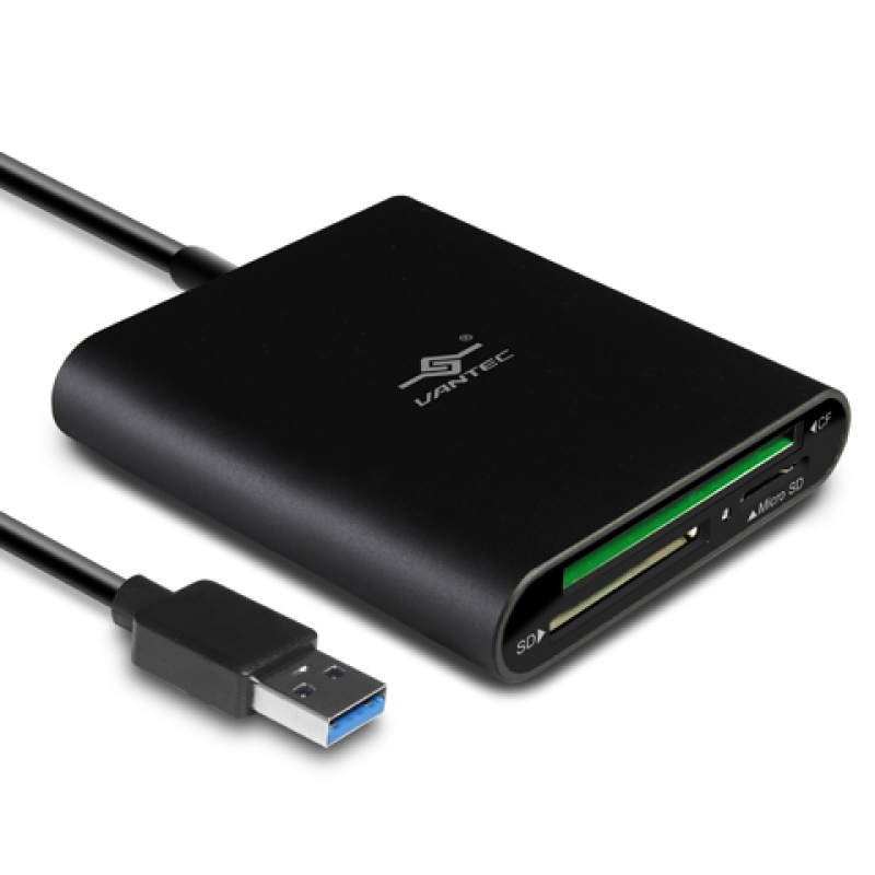 Vantec VLink USB 3.0 External Multi-Card Reader with USB-C Converter