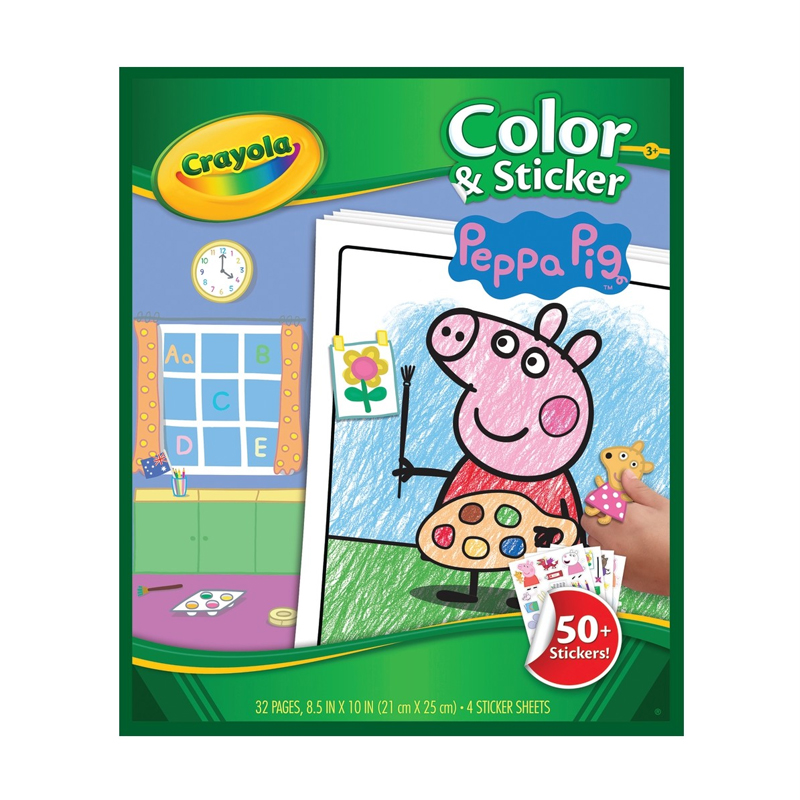 Crayola Color & Sticker Book Peppa Pig