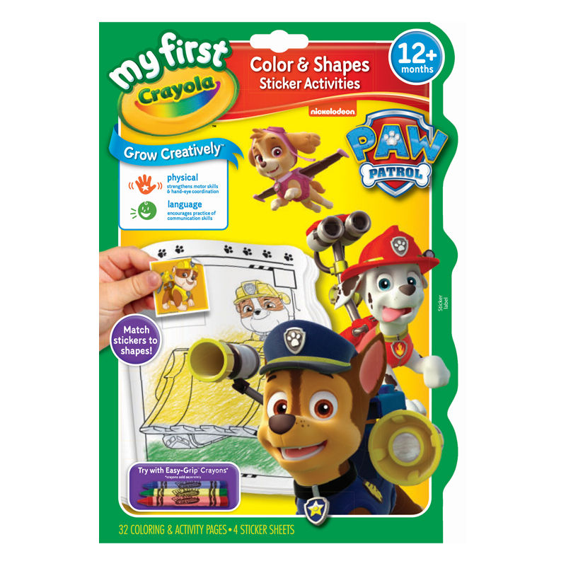 Crayola My First Color & Activity Book Paw Patrol