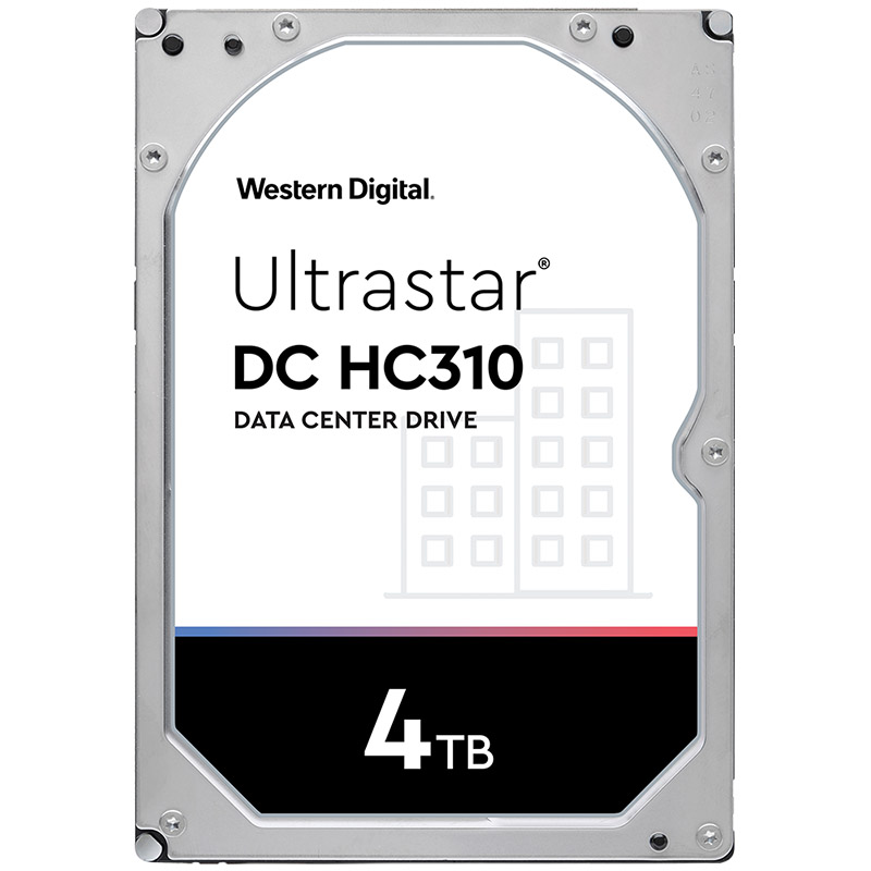 Western Digital 4TB Ultrastar DC HC310 7200RPM 3.5in SATA Enterprise Hard Drive (HUS726T4TALA6L4)