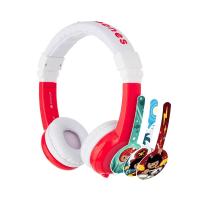 BuddyPhones Explore Kids Volume Limiting Foldable Headphones - Red