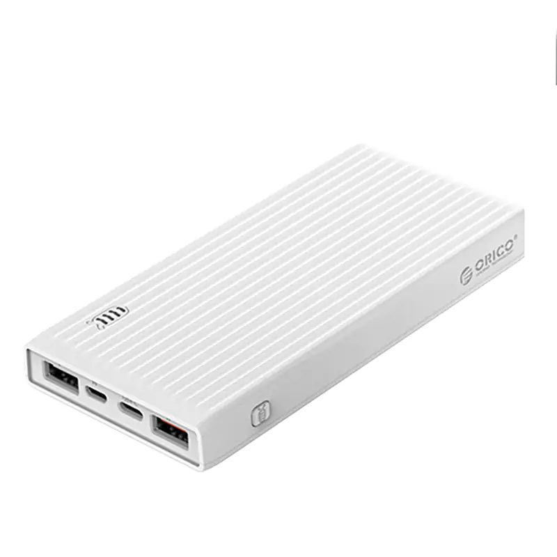 Orico K20000 USB Type A, C and Micro B Smart 20000mAh Power Bank - White