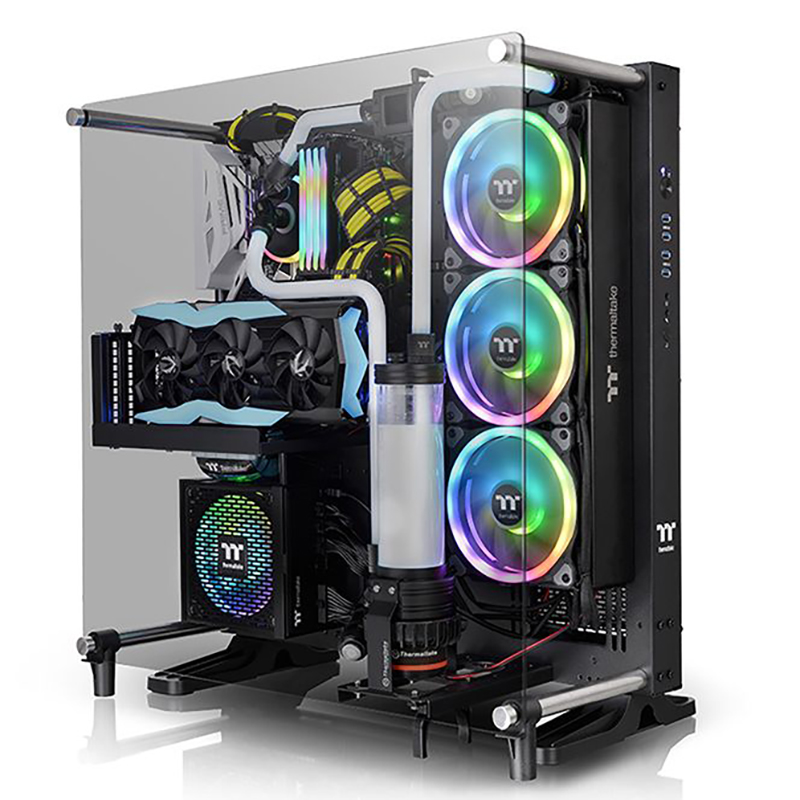 Thermaltake Core P5 V2 Tempered Glass Wall Mount ATX Case - Black (CA-1E7-00M1WN-05)