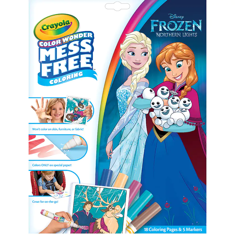 Crayola Frozen 2 Colour Wonder 18 Pages and 5 Marker Set