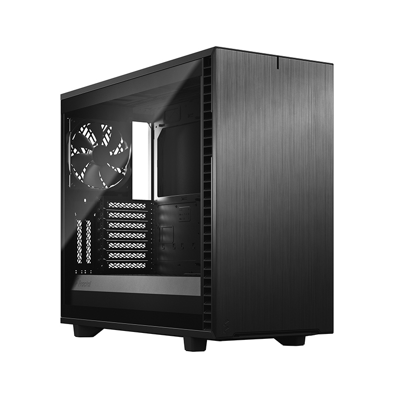 Fractal Design Define 7 Dark Tempered Glass Mid Tower E-ATX Case - Black (FD-C-DEF7A-03)