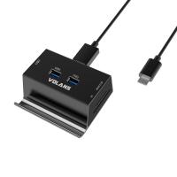 Volans Aluminium USB Type-C to USB 3.0 and Card Reader Hub (VL-HB03R-C)