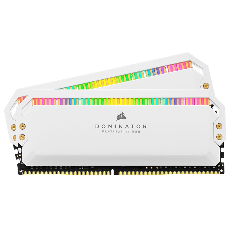 Corsair Dominator Platinum RGB 16GB (2x8GB) 3600MHz DDR4 RAM - White (CMT16GX4M2C3600C18W)