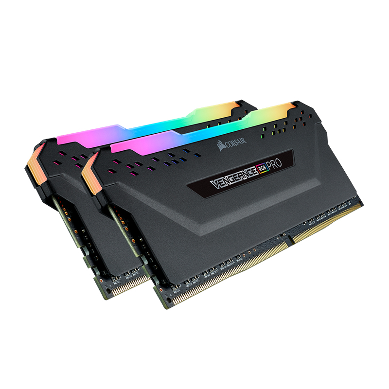 Corsair Vengeance RGB Pro 32GB (2x16GB) 3600MHz DDR4 RAM - Black (CMW32GX4M2D3600C18)