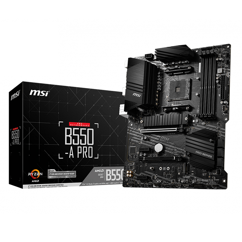 MSI B550-A PRO AM4 ATX Motherboard (B550-A PRO)