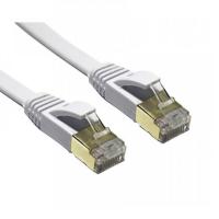 Edimax 0.55m 10GbE Shielded CAT7 Flat Network Cable - White (EA3-005SFW)