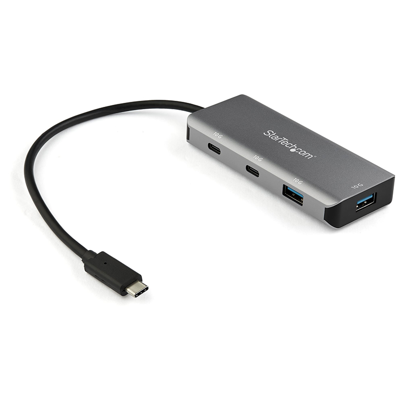 Startech 4 Port USB C HUB - USB Type A & Type C - Aluminum