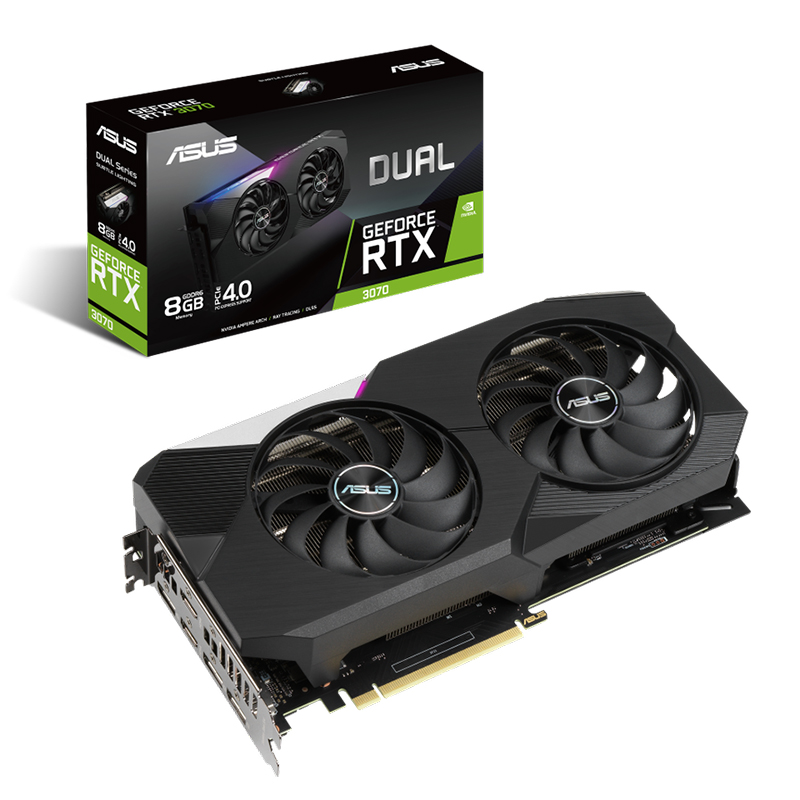 Asus GeForce RTX 3070 Dual 8G Graphics Card (DUAL-RTX3070-8G)