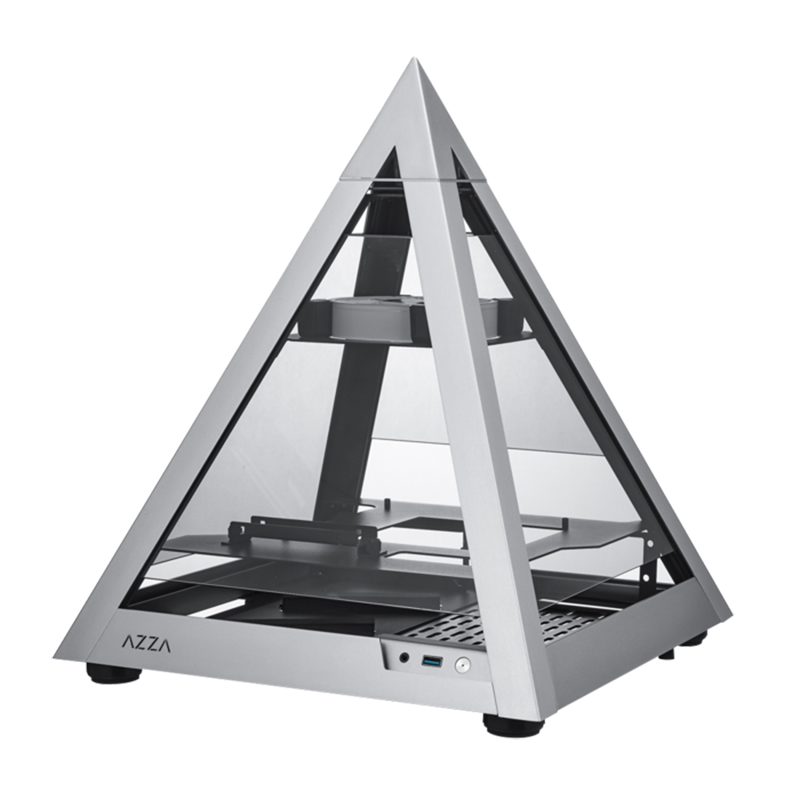 AZZA 806 Mini Pyramid TG ARGB Mini ITX Case