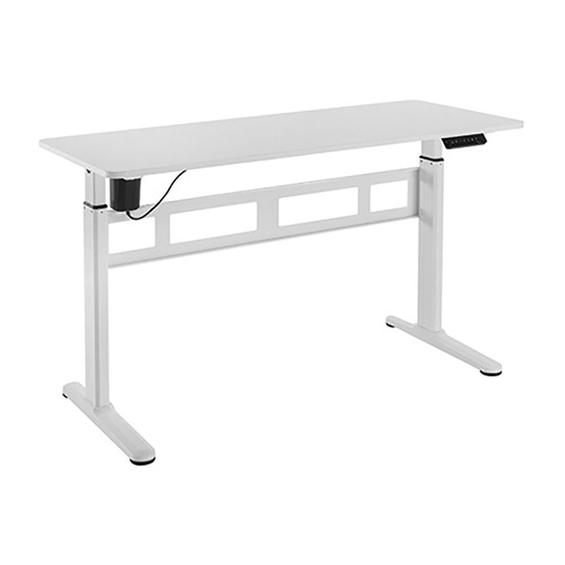 Brateck Stylish Single Motor Sit Stand Desk - White (S04-22D-W)