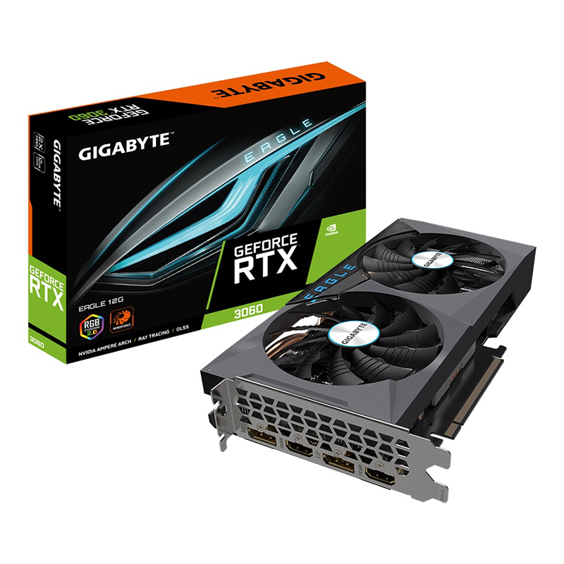 Gigabyte GeForce RTX 3060 Eagle 12G LHR Graphics Card (N3060EAGLE-12GD)