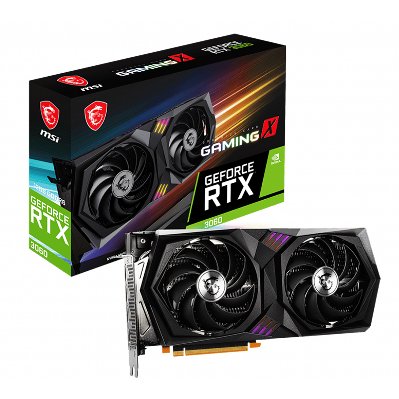 MSI GeForce RTX 3060 Gaming X 12G LHR Graphics Card (RTX 3060 GAMING X 12G)