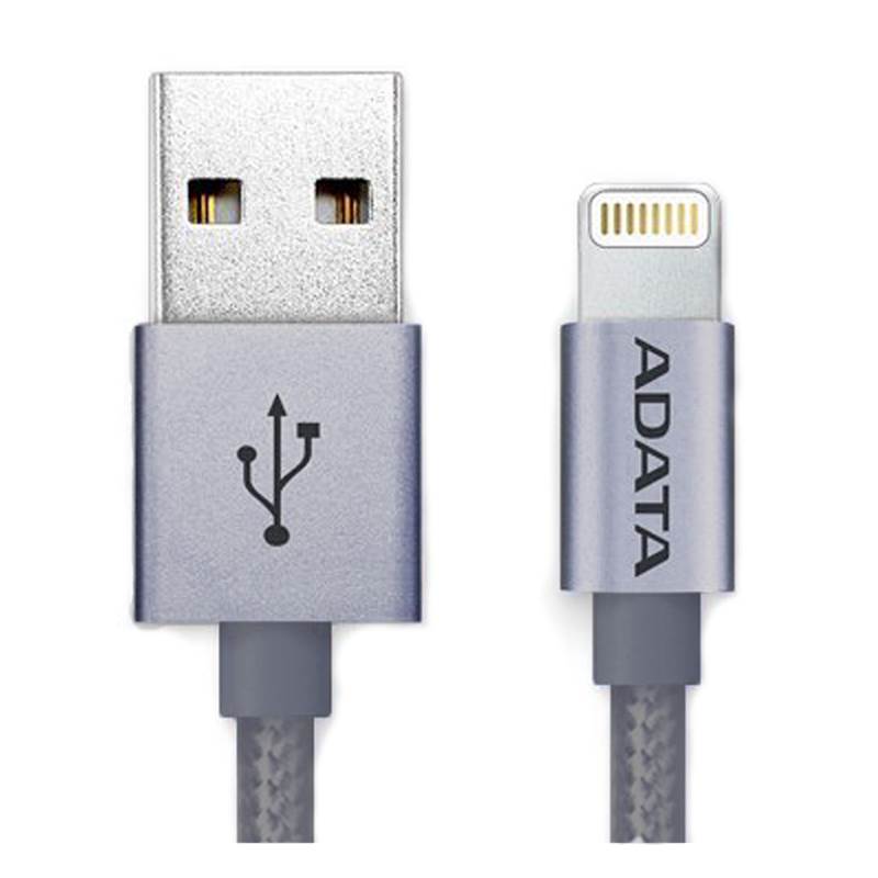 ADATA Lightning Braided USB Cable - Titanium (AMFIAL-1MK-CTI)
