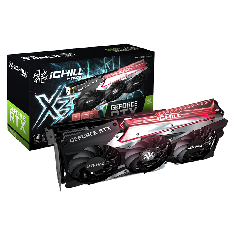 Inno3D GeForce RTX 3060 iChill X3 Red 12G LHR Graphics Card - OPENED BOX 70978