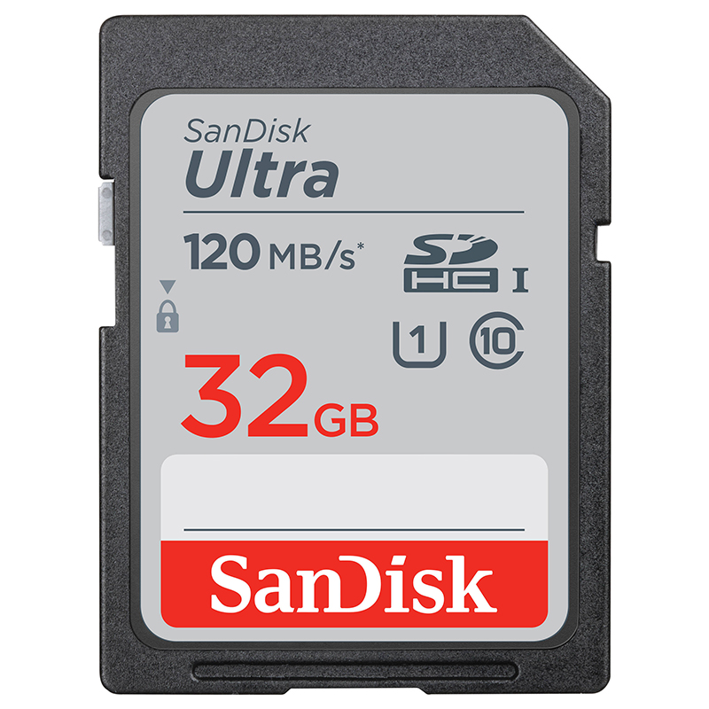 Sandisk 32GB Ultra SDHC UHS-I Class 10 UI 120MB/s (SDSDUN4-032G-GN6IN)