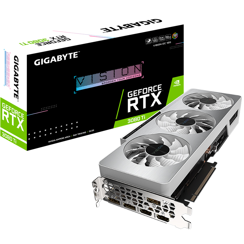 Gigabyte Geforce RTX 3080 Ti Vision OC 12G Graphics Card (GV-N308TVISION OC-12GD)