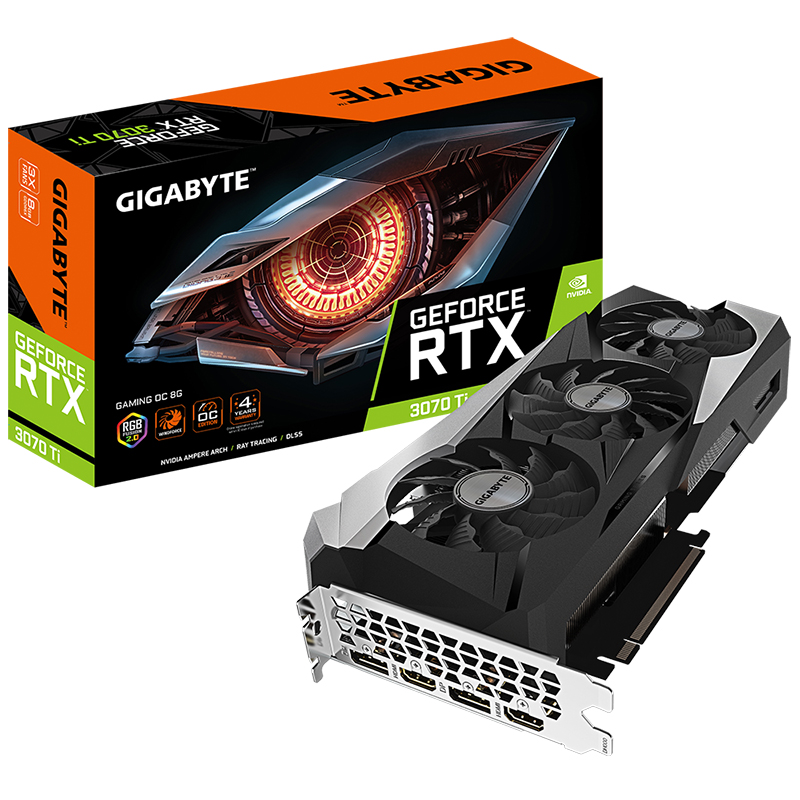 Gigabyte GeForce RTX 3070 Ti Gaming OC 8G Graphics Card - REFURBISHED 74451